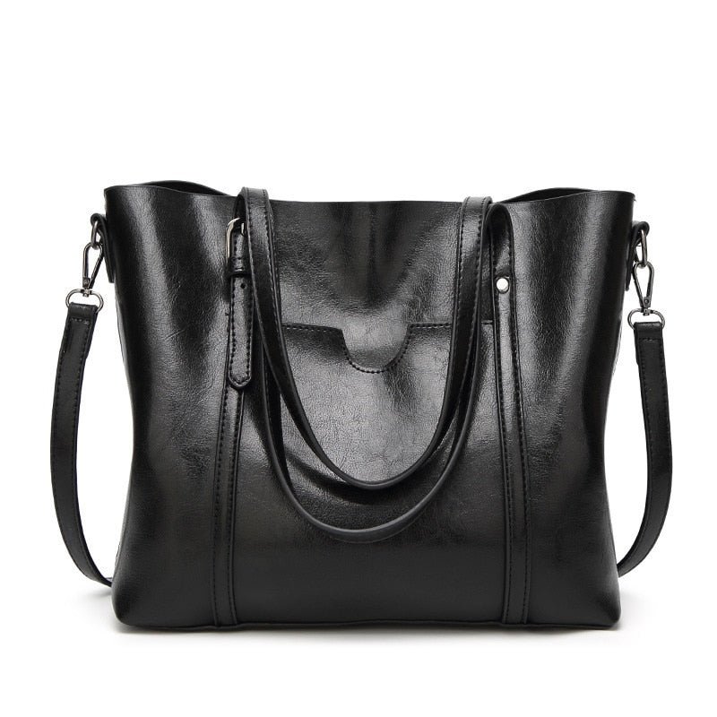 Fashion Large Capacity PU Leather Tote Bag