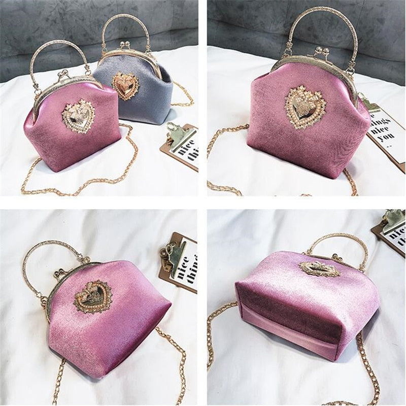 Elegant Vintage Velvet Handbag