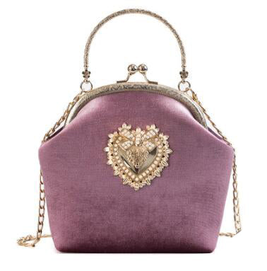 Elegant Vintage Velvet Handbag