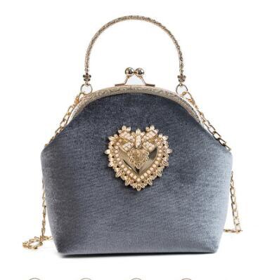 Elegant Vintage Velvet Handbag