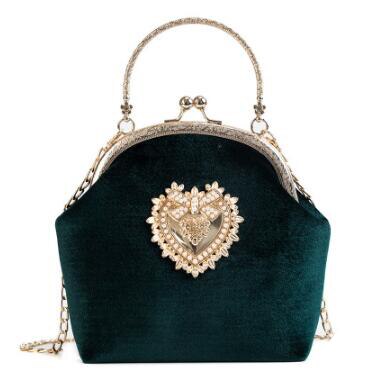Elegant Vintage Velvet Handbag