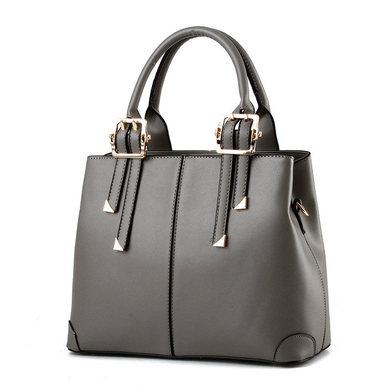Elegant Classic Solid Color Handbag