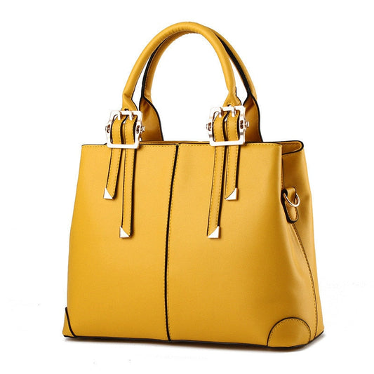 Elegant Classic Solid Color Handbag