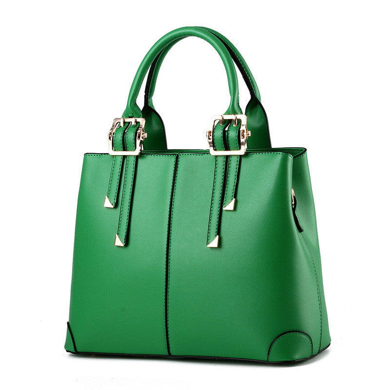 Elegant Classic Solid Color Handbag