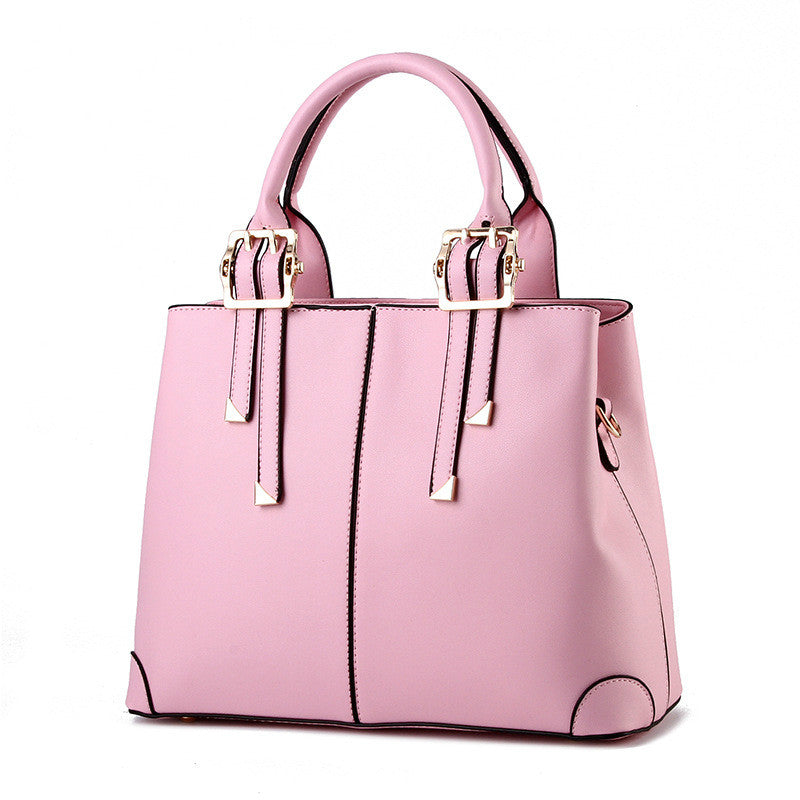 Elegant Classic Solid Color Handbag