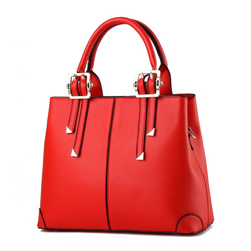 Elegant Classic Solid Color Handbag