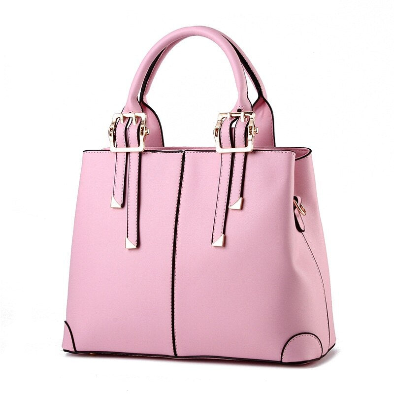 Elegant Classic Solid Color Handbag