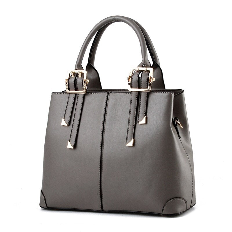 Elegant Classic Solid Color Handbag