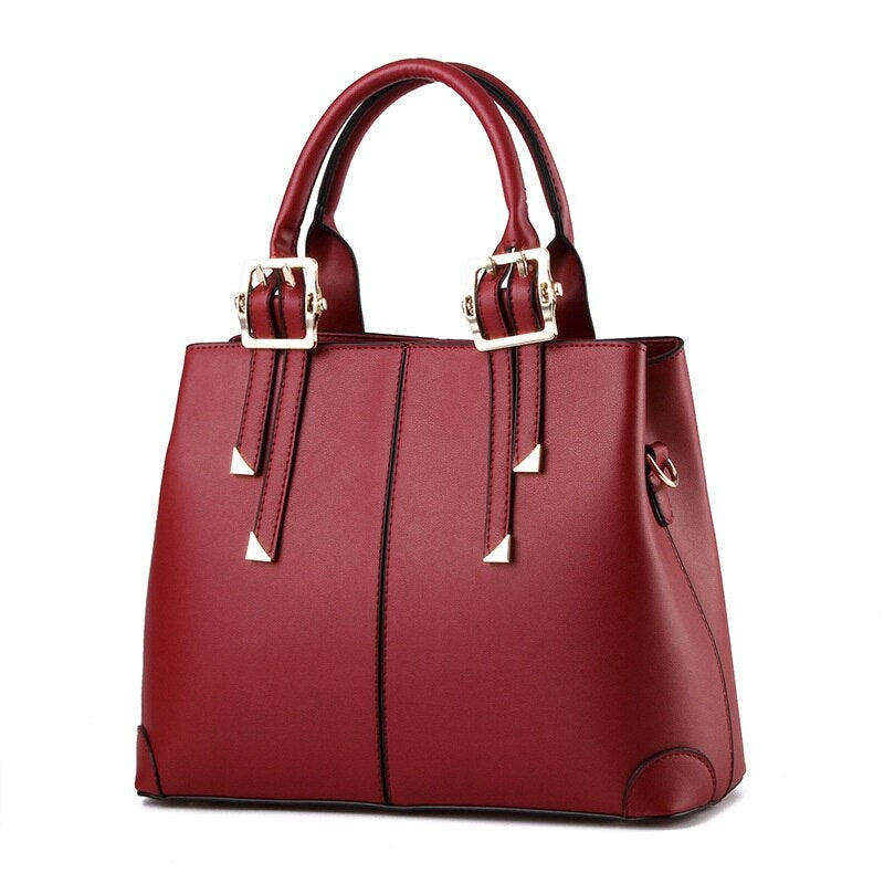 Elegant Classic Solid Color Handbag