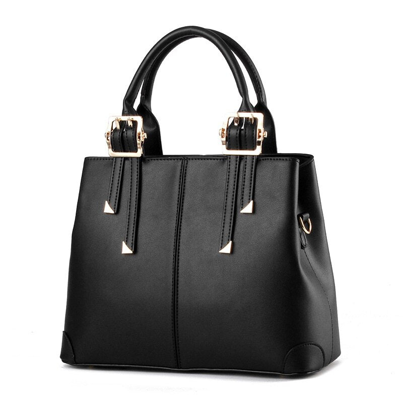 Elegant Classic Solid Color Handbag