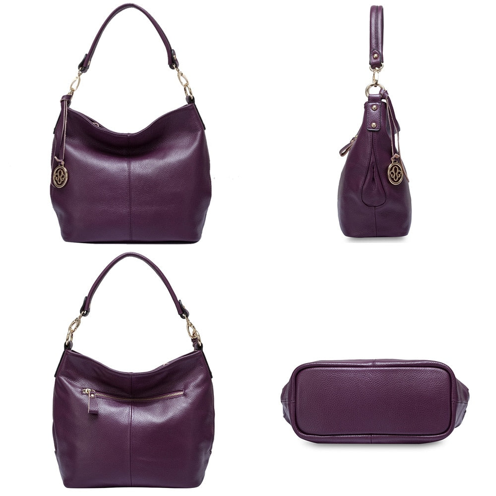 Soft Genuine Leather Shoulder Bag