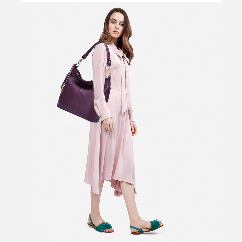 Soft Genuine Leather Shoulder Bag