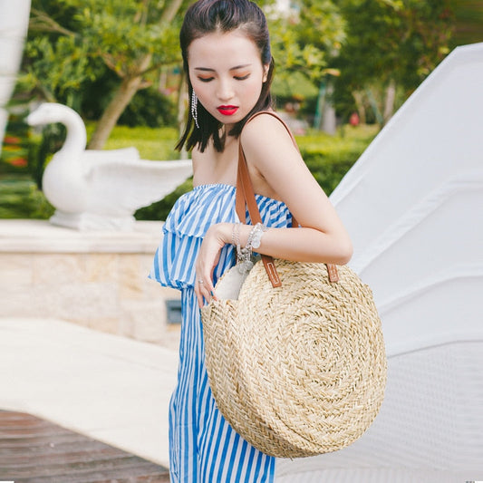Beach Circular Shaped Handbags