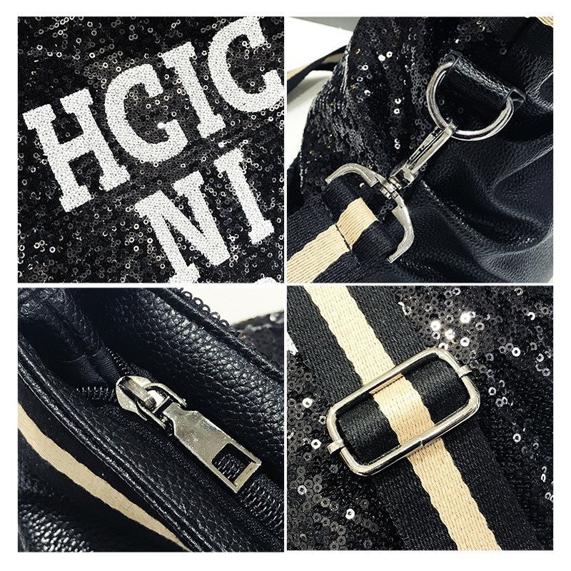 Fashion Sequined Top-Handle Bag