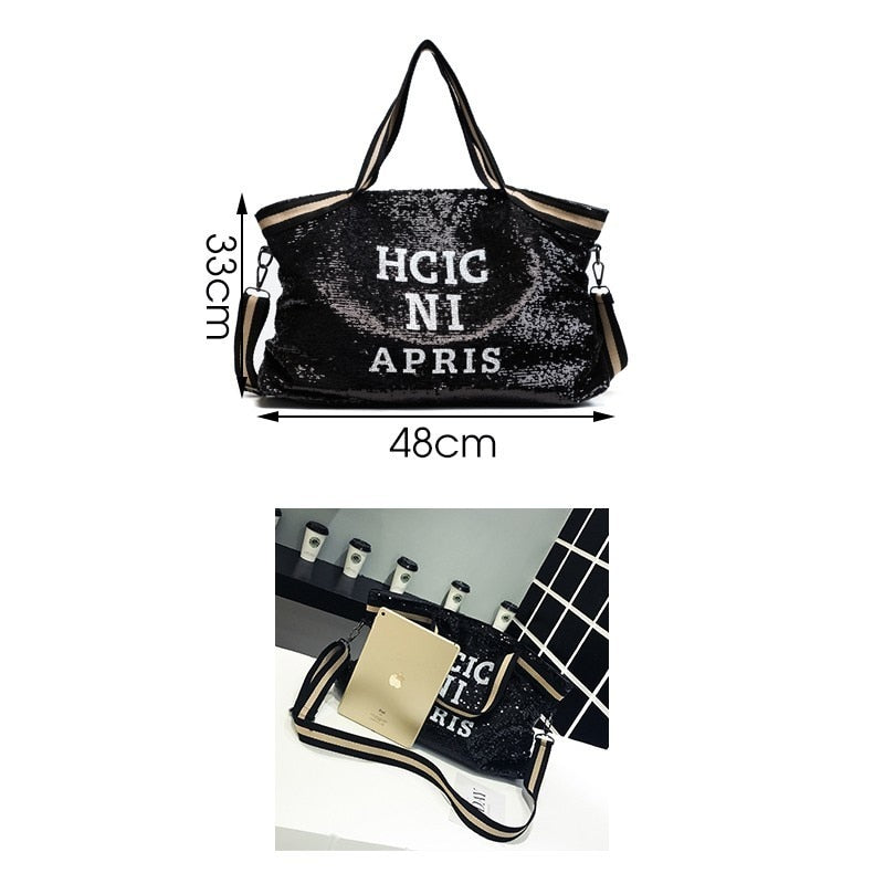 Fashion Sequined Top-Handle Bag