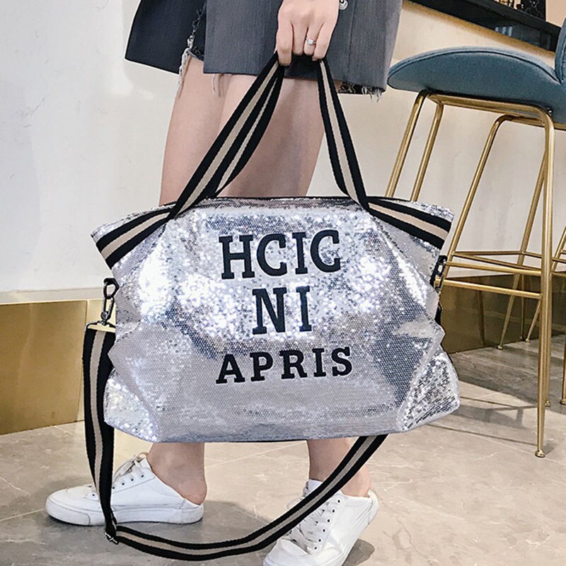 Fashion Sequined Top-Handle Bag