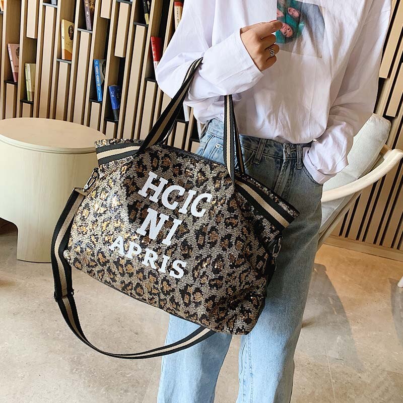 Fashion Sequined Top-Handle Bag