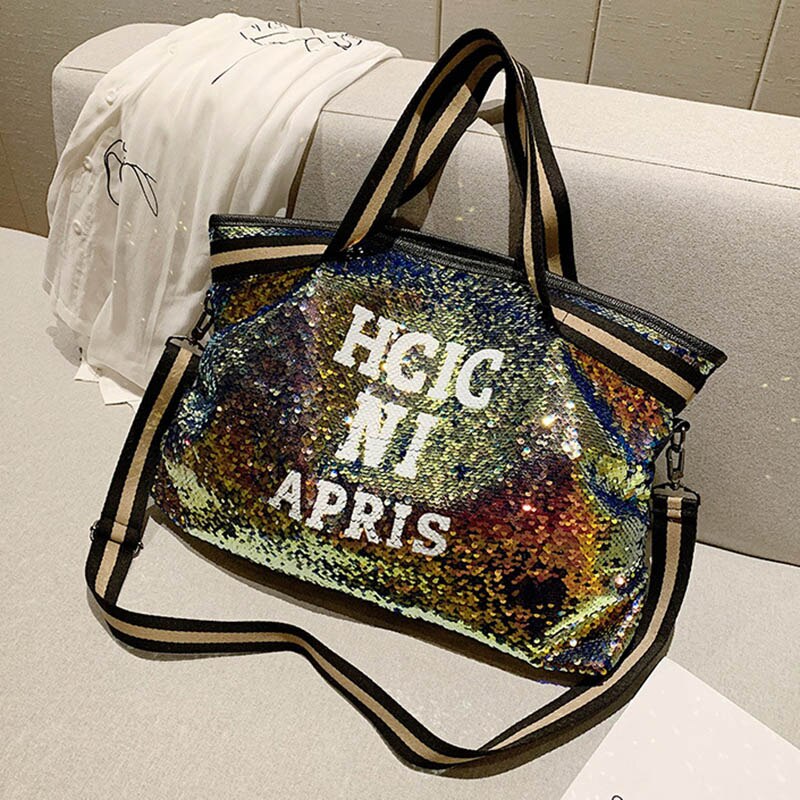 Fashion Sequined Top-Handle Bag