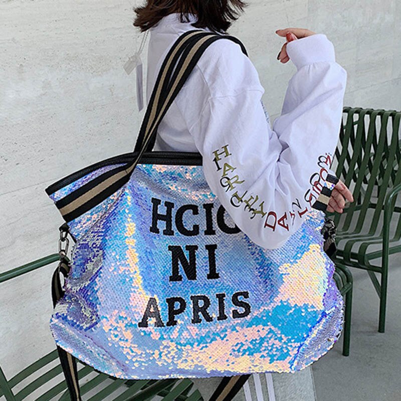 Fashion Sequined Top-Handle Bag