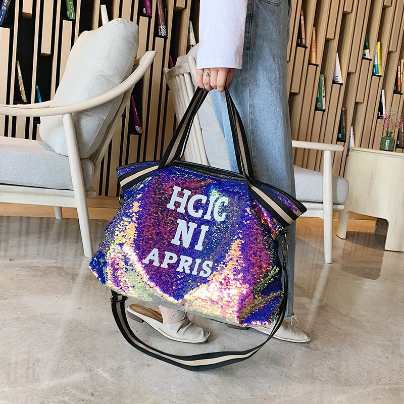 Fashion Sequined Top-Handle Bag