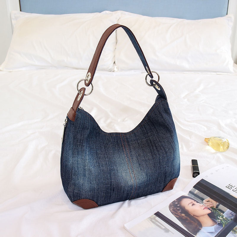 Denim Hobo Bag