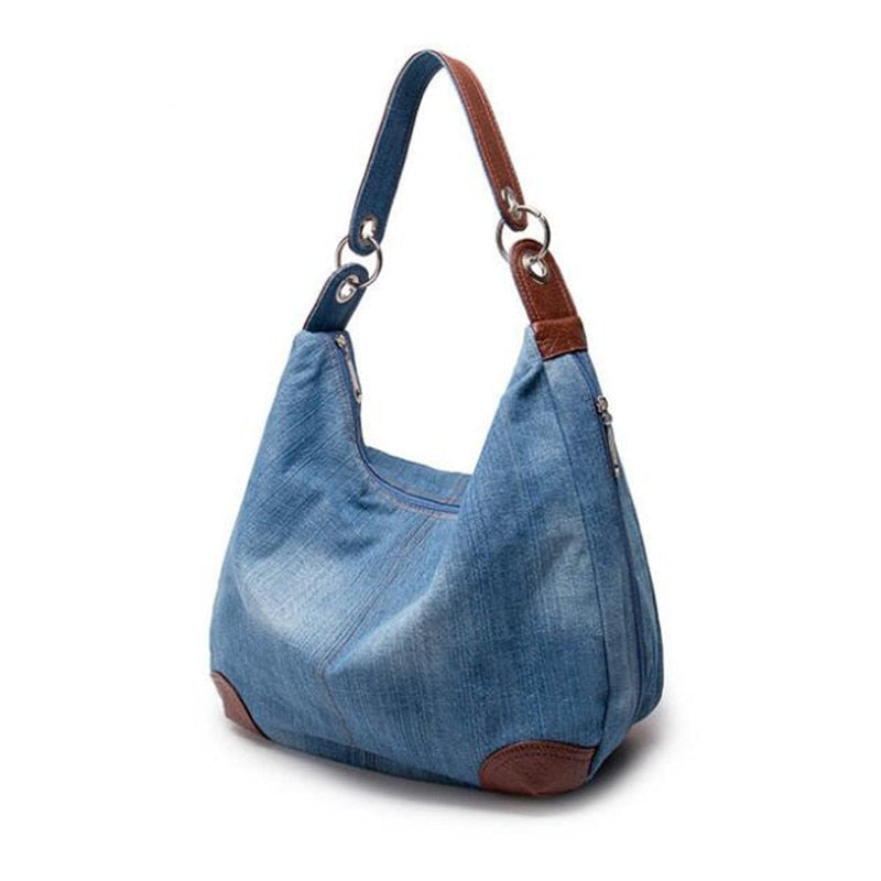 Denim Hobo Bag