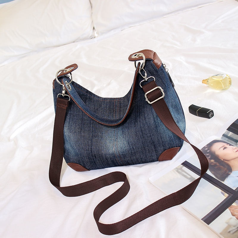 Denim Hobo Bag