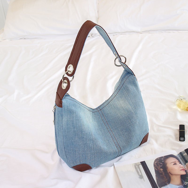 Denim Hobo Bag