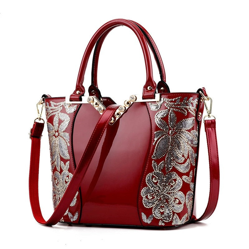 Floral Patterned Shoulder Bag