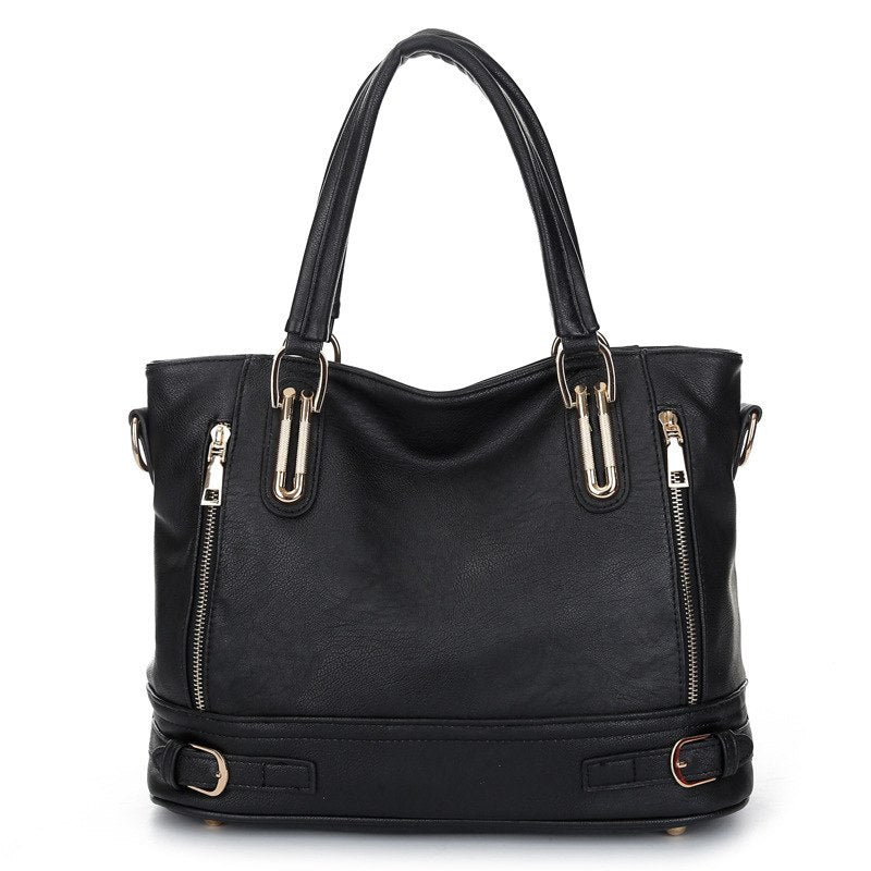 Classic Faux Leather Tote Bag for Women