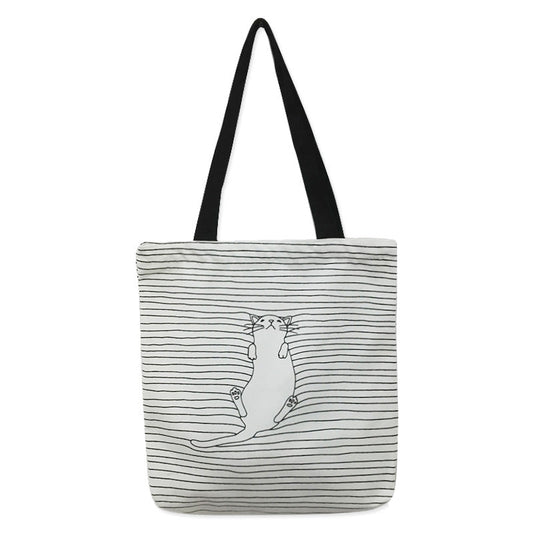 Foldable Shopping Canvas Tote Bag