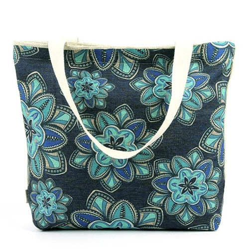 Foldable Shopping Canvas Tote Bag