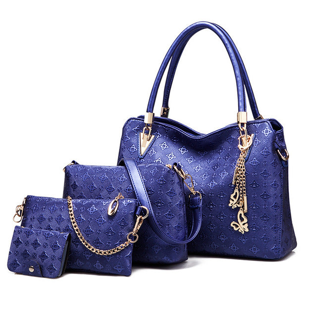 Set of 3 Matching Bags for Women with Wallet Accessory
