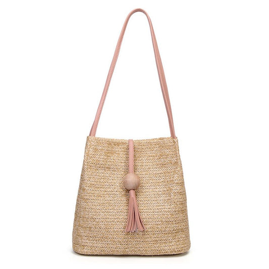 Straw Shoulder Bag for Women