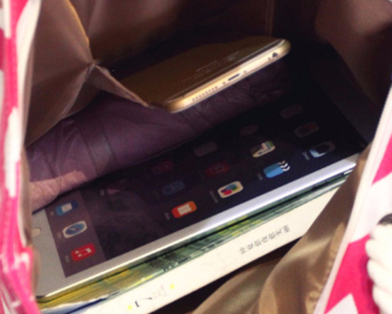 Women Patterned Tote Canvas Shoulder Bags