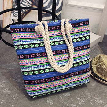 Women Patterned Tote Canvas Shoulder Bags