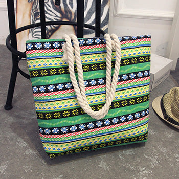 Women Patterned Tote Canvas Shoulder Bags