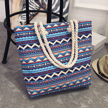 Women Patterned Tote Canvas Shoulder Bags
