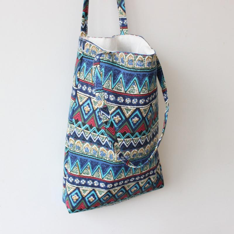 Patterned Casual Tote Bag