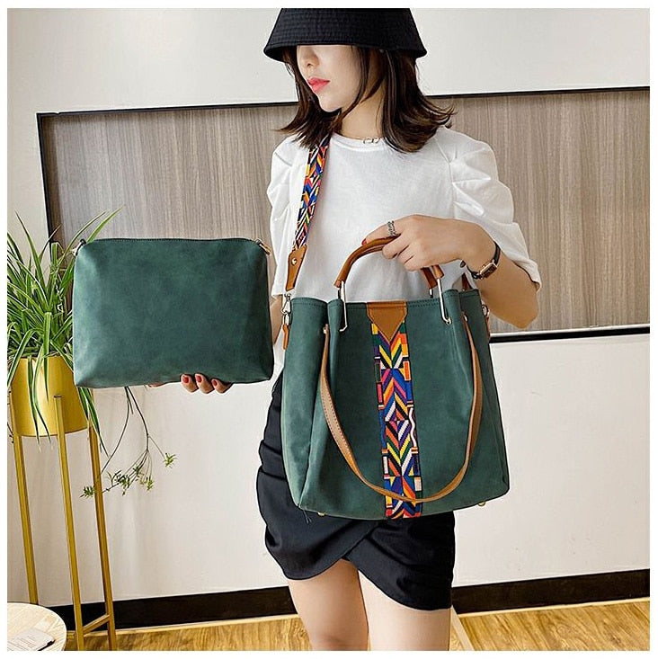 Ethnic Patterned Shoulder Bag