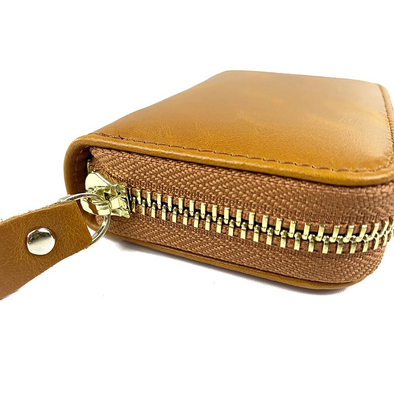 Solid Color Leather Wallet