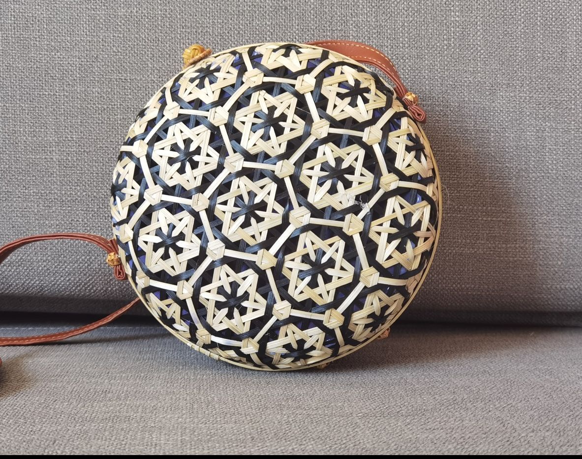 Colorful Straw Beach Bag