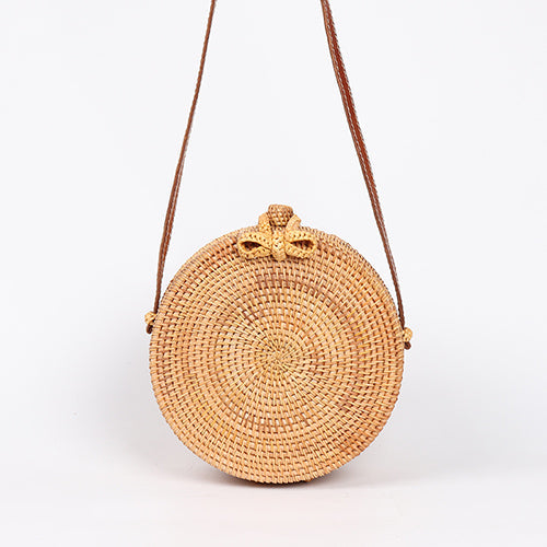 Summer Round Handmade Straw Bag