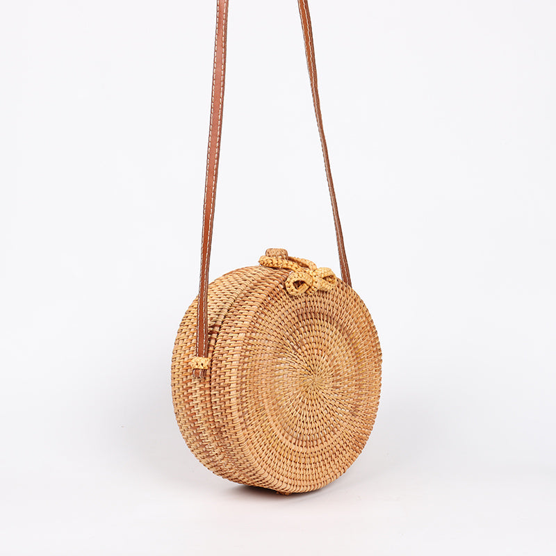 Summer Round Handmade Straw Bag