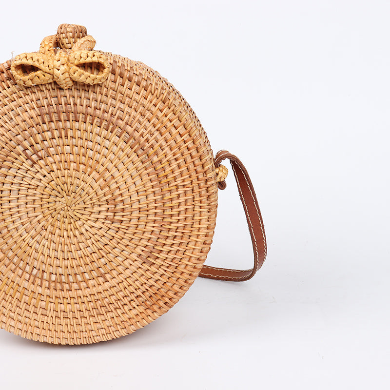 Summer Round Handmade Straw Bag