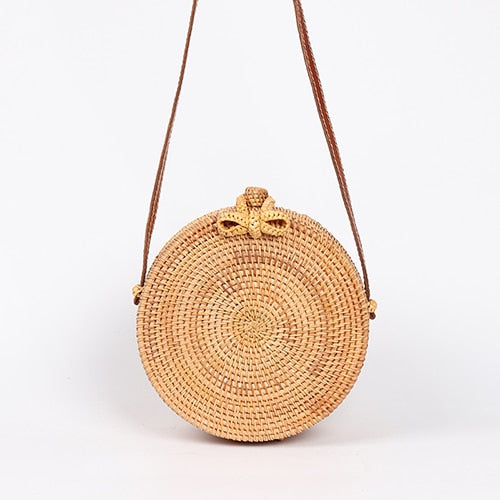 Summer Round Handmade Straw Bag