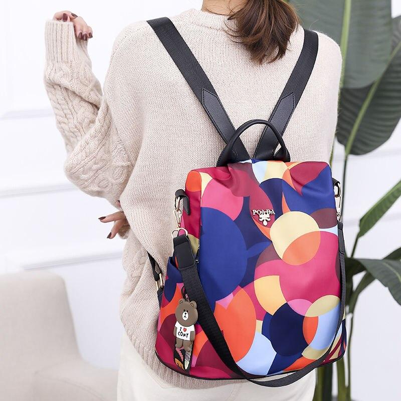Colorful Anti-Theft Backpack