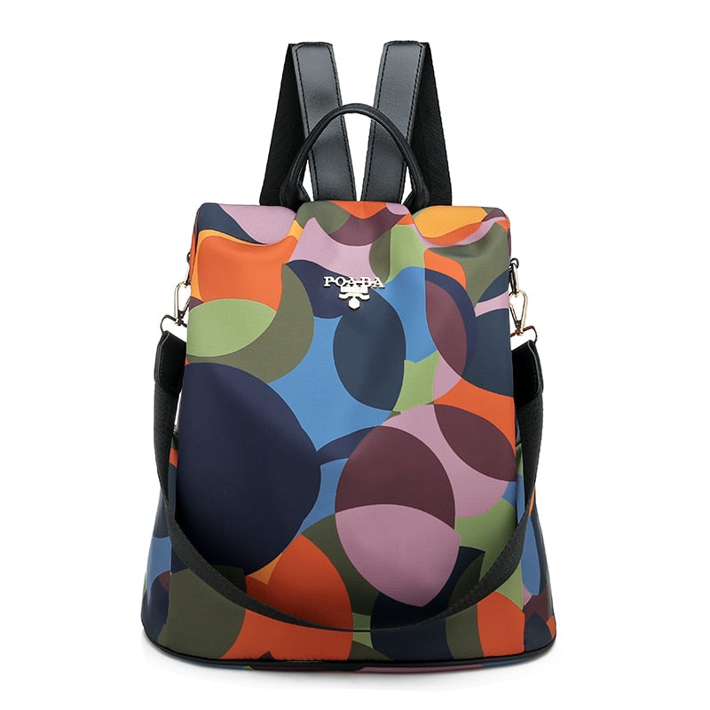 Colorful Anti-Theft Backpack