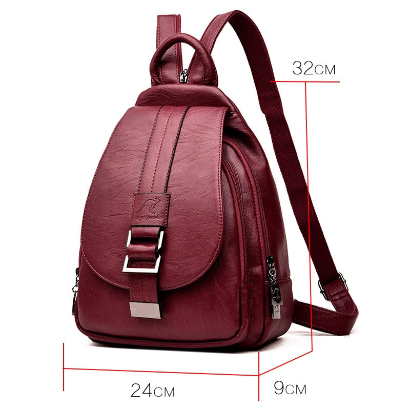 Leather Backpack for Women