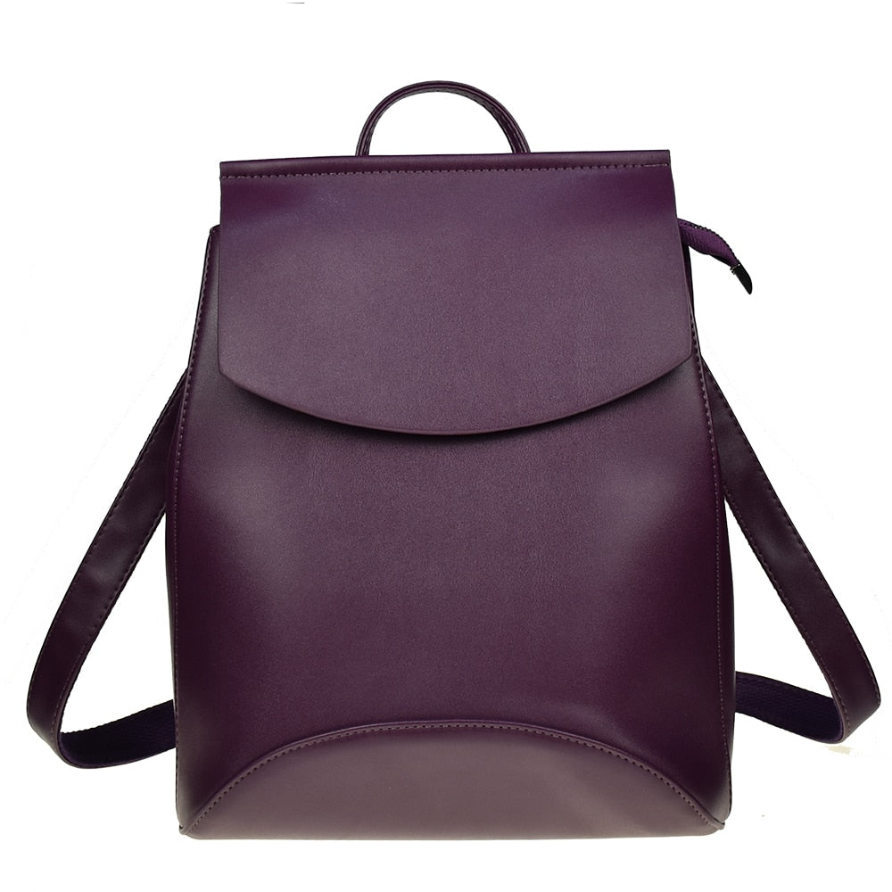 Laconic Style Eco-Leather Backpack